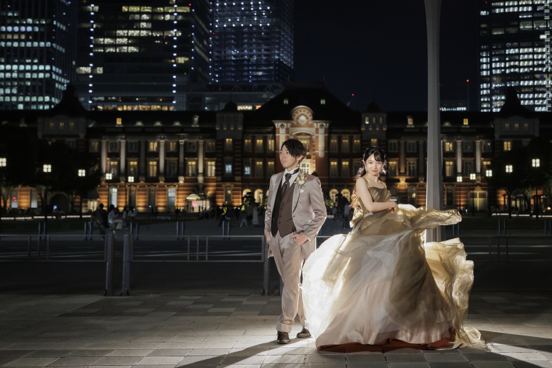 ドレスをふわふわっと♡