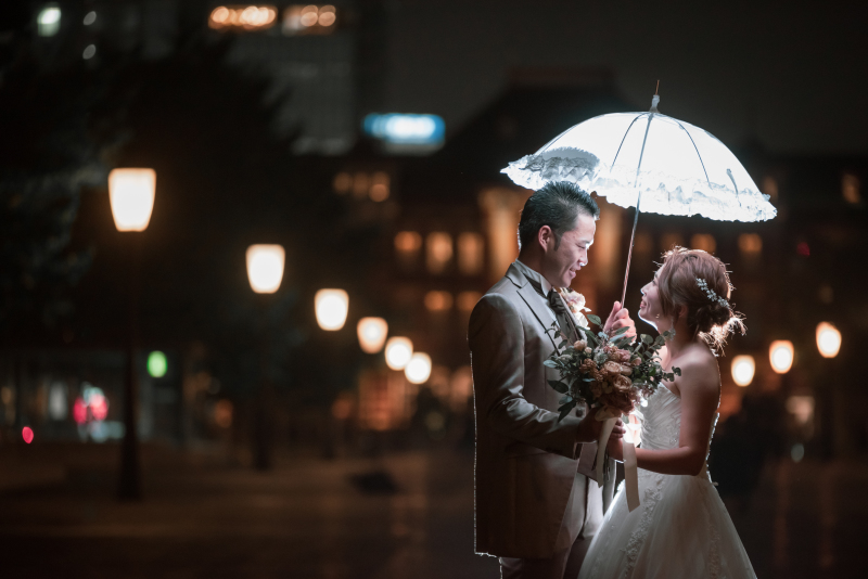 お洒落傘で非日常的な一枚を。