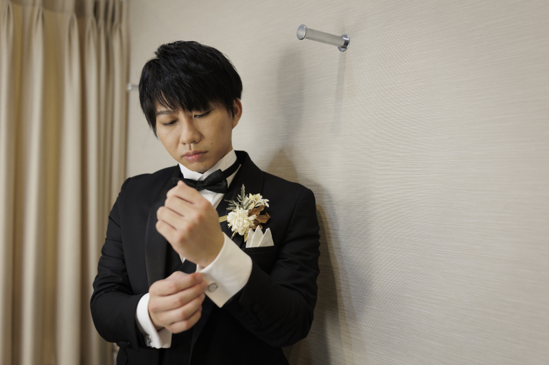 お支度をして【新郎様】