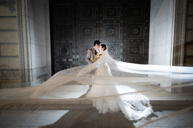 ベールに動きを