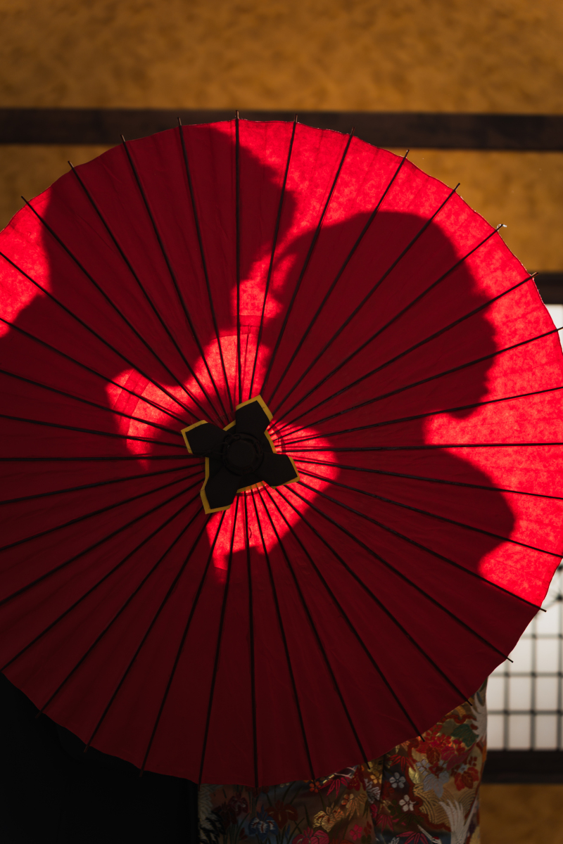 傘越しのぬくもり