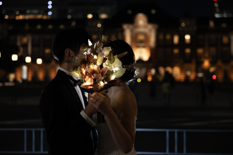 ブーケに隠れて♡