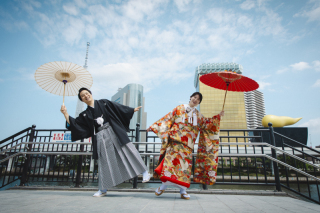 浅草と隅田川を背景に和装で彩る特別な前撮りを！伝統と美しさが織りなす思い出を