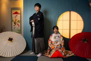 和装スタジオ【modern】でお洒落に和装撮影♡