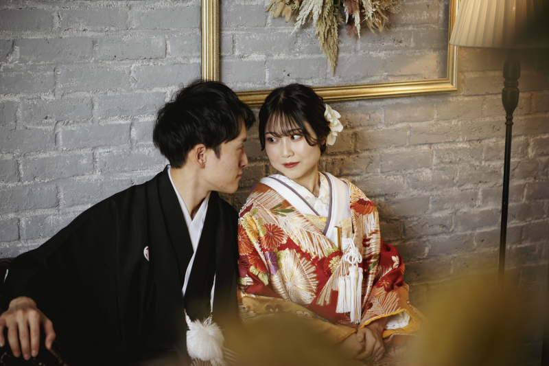 シックな和装も