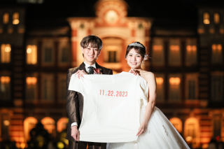 記念日を印刷したTシャツを持ち込んで♪