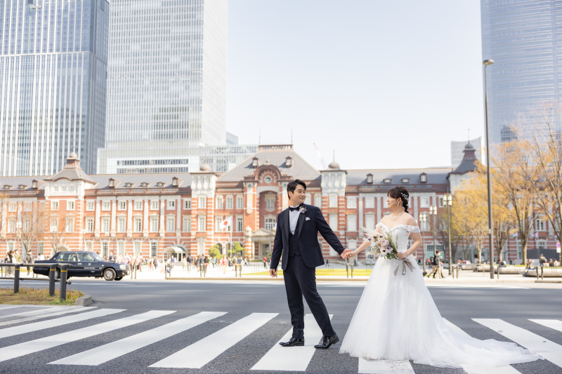 横断歩道で「パシャリッ」♪