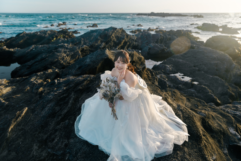 岩場に咲くような花嫁
