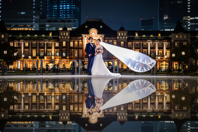 【幻想的な空間を】夜ロケーション撮影♡