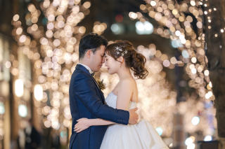 ロマンチックな夜の3ロケ撮影。補正オプションで素敵な一枚を残しませんか？