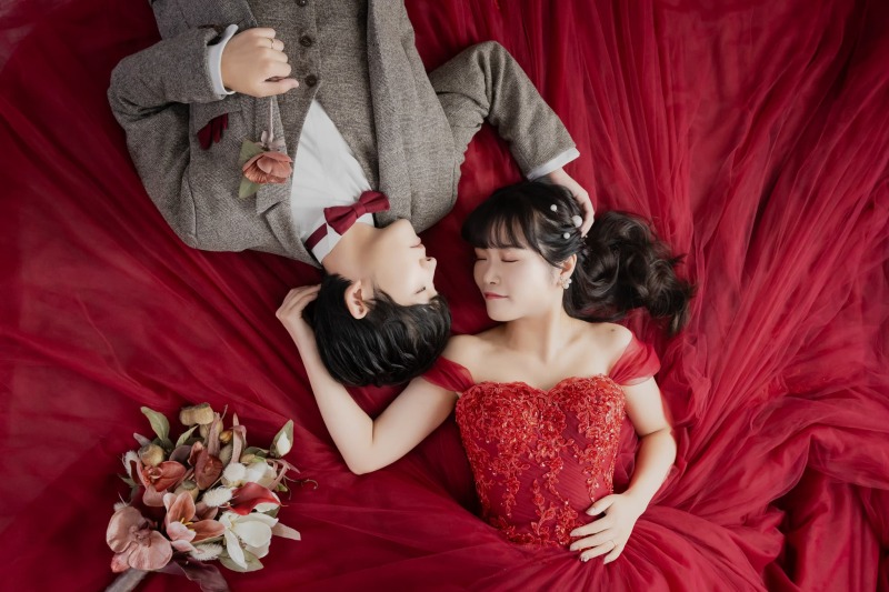【テーマカラーは赤♡】スタジオ・洋装3ロケーション撮影