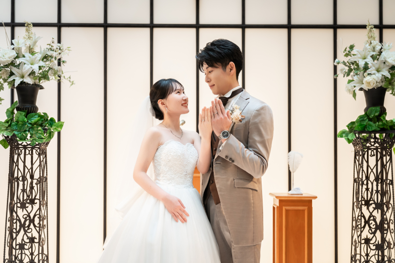 ルミネールのチャペルとスタジオで残す洋装フォト撮影