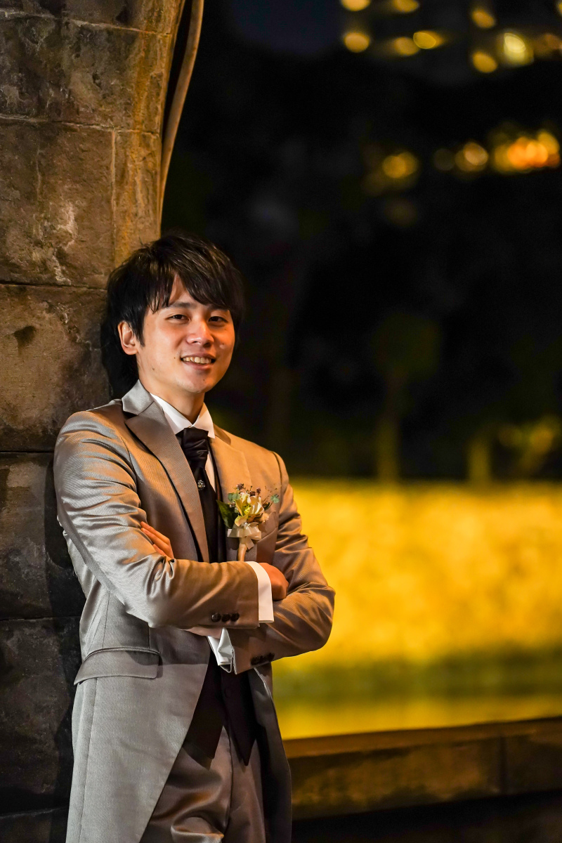 ご新郎様のソロショット