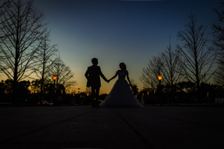 夕景からの撮影