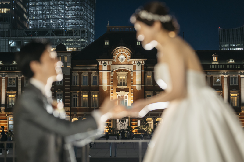 東京駅にピンを