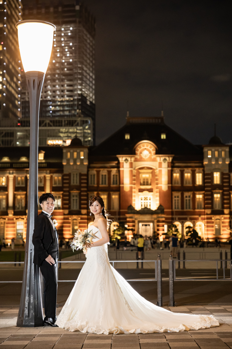 駅舎と街灯がステキな1枚