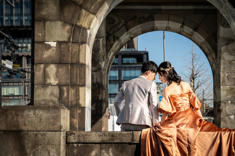 結びは可愛らしく後ろ姿で★