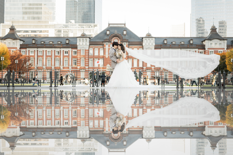 リフレクションに映し出されたベールの広がり