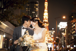 夕暮れから始まる楽しい&ロマンチックな撮影☆夜ロケプランで夕暮れからの撮影も！