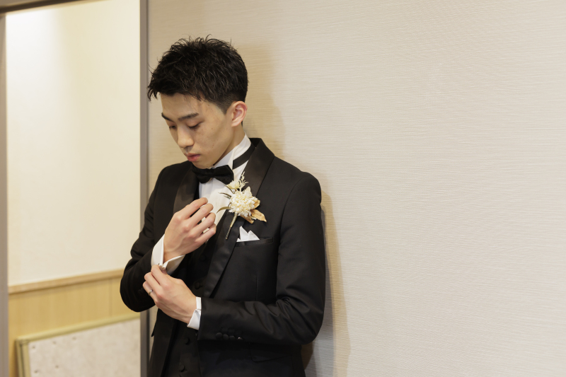 凛とした幸せの表情