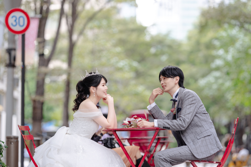 東京駅と丸の内仲通りで叶える、光あふれる昼の前撮りプラン