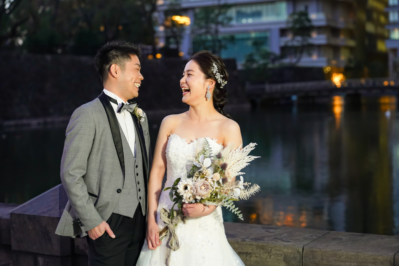 自然な表情での写真も