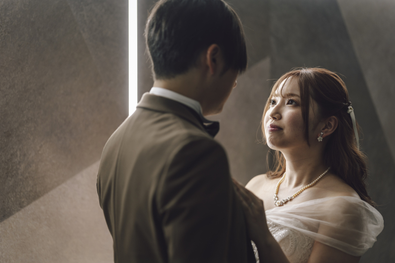 見つめ合うお二人は