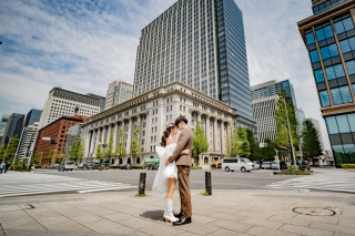 90日前予約でお得に！東京駅周辺を巡る洋装3ロケの前撮りプラン