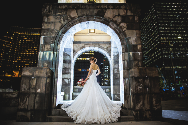 東京駅周辺3ヶ所をめぐる3ロケーションプランで大満足の前撮り♡