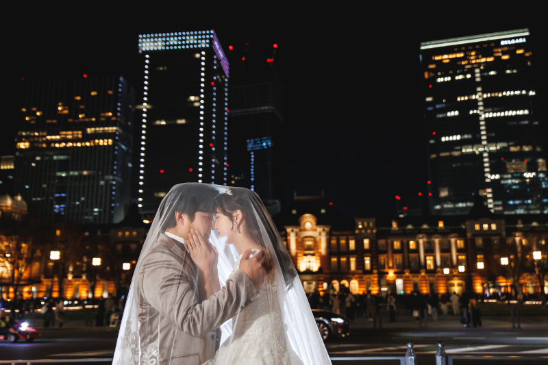 ベールをかけて…