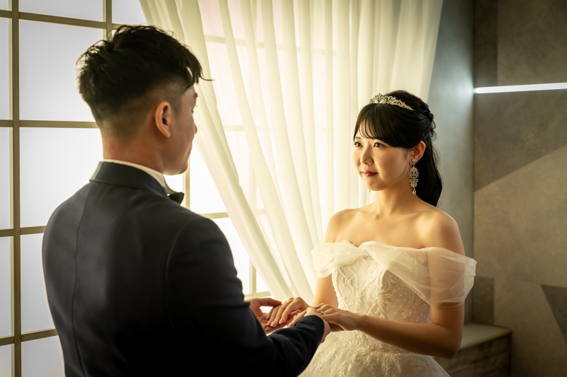 まずはスタジオで撮影