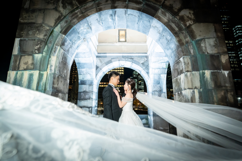 ダイナミックなベールぼかしカット