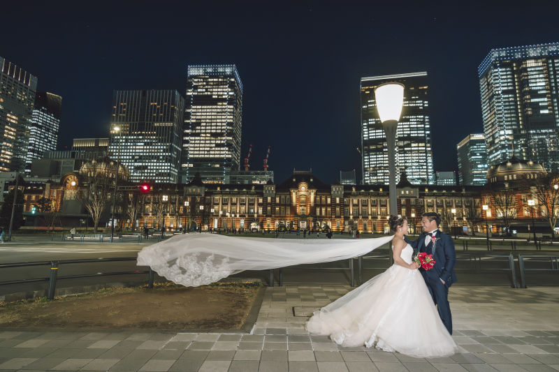 ロングベールが幻想的