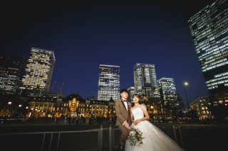 問合せ急増中！ スタジオ撮影付き洋装夜ロケーションプラン♪東京駅・和田倉門