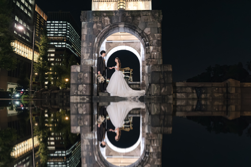 おしろみたいなアーチで