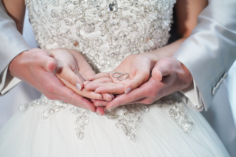 手のひらに輝く二つのリング♪