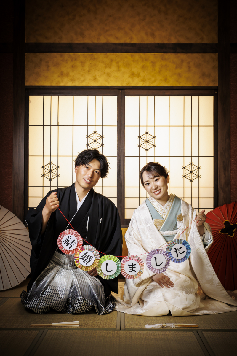 ご挨拶用にガーランド♪