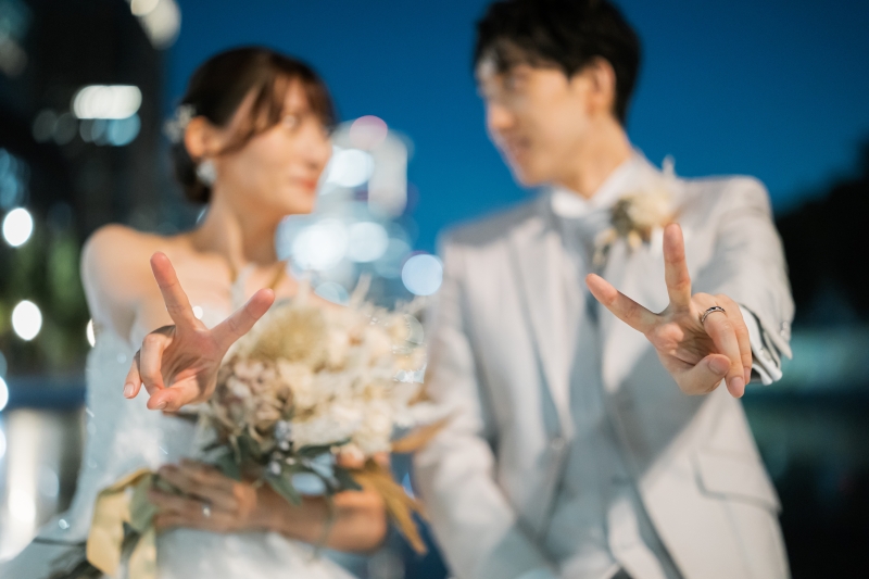 夜に咲くブーケ