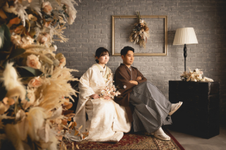 和装スタジオ＆洋装夜3ロケ。カメラマン指名OK＆新郎ヘアメイク付き贅沢プラン
