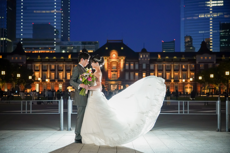 ドレスをふわっと♪