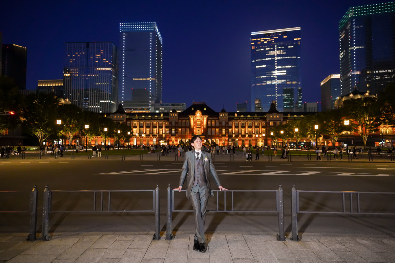 お次は新郎のソロショット♪