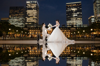 東京駅前で！夜景輝くナイトロケーション