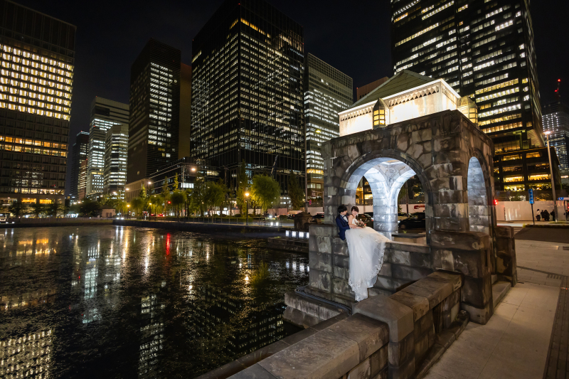 和田蔵門とビル群が織りなすハーモニー♡