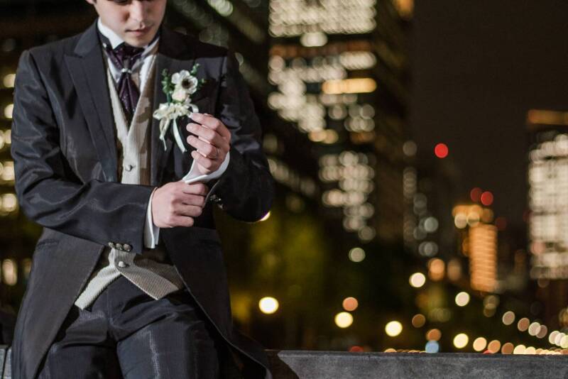 ご新郎様のソロショット