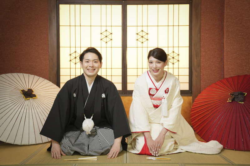 和室での正座ショット