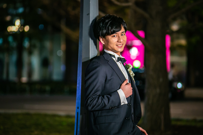 ご新郎様のソロショット