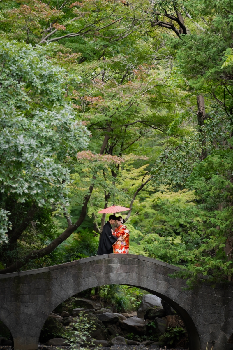 橋の中央に位置が収まる
