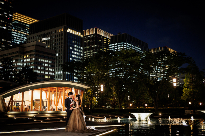 ビル群に囲まれて。