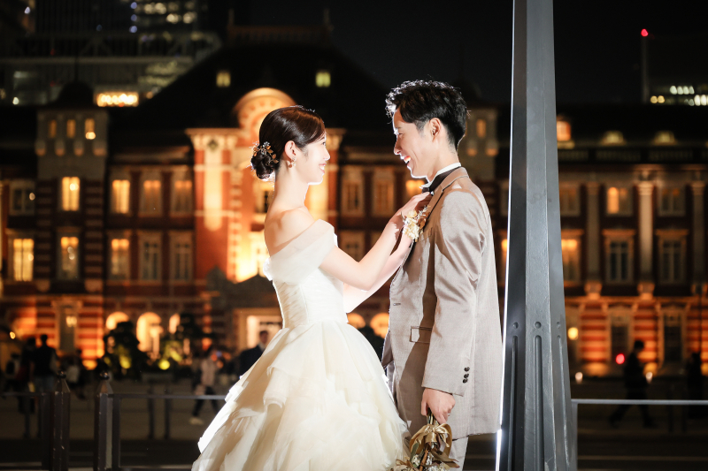 正面で向き合う体の向き