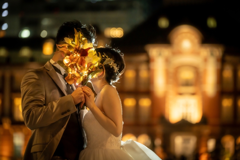 幻想的な夜に、ときめくふたり